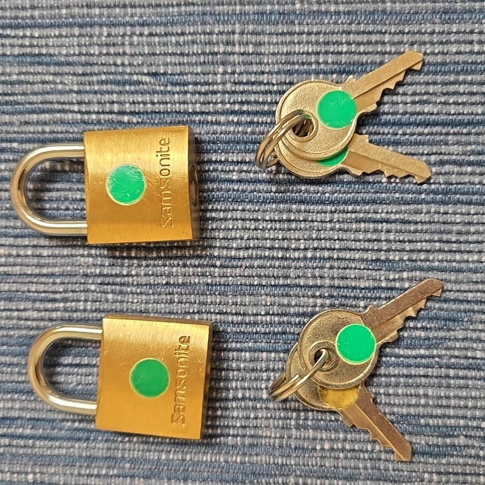 SAMSONITE Mini Padlocks with Keys